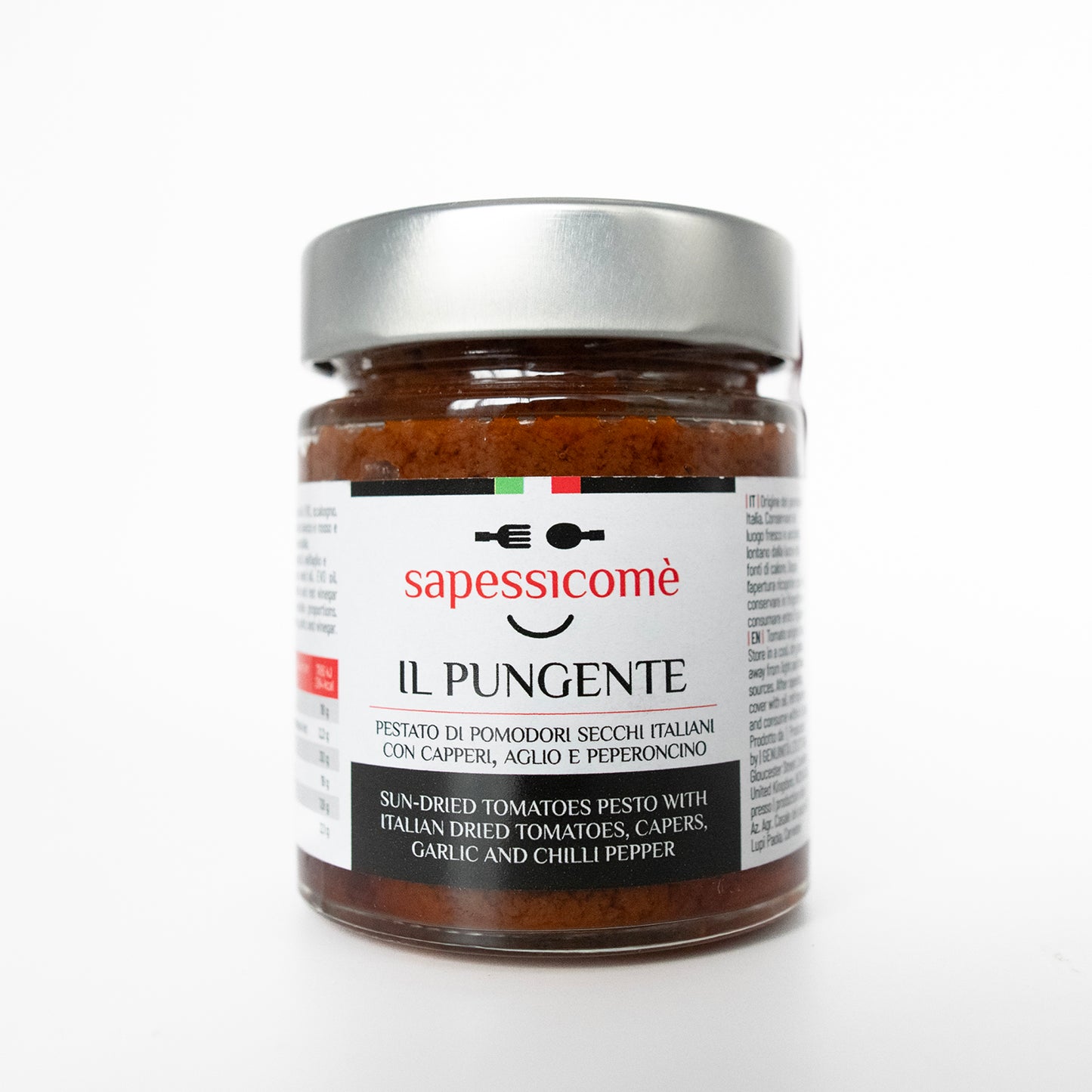 SAPESSICOME'  IL PUNGENTE - Sun-dried tomatoes pesto with chilli - 156 ml jar