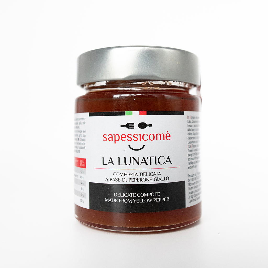 SAPESSICOME' LA LUNATICA - Composta delicata a base di peperone giallo- 156 ml